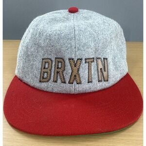 Brixton Hat Cap Hamilton Cut And Sew Mens‎ Streetwear Grey Red Adjustable